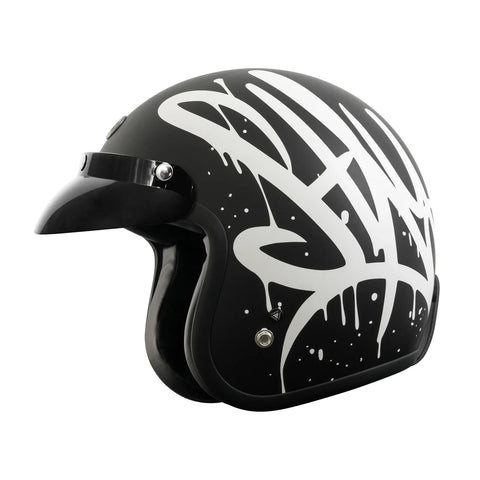 Torc Helmet - Del Mar Wild One Black - ONYX Motors