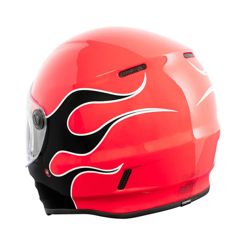 Torc Helmet - Pomona Fire Red Black - ONYX Motors