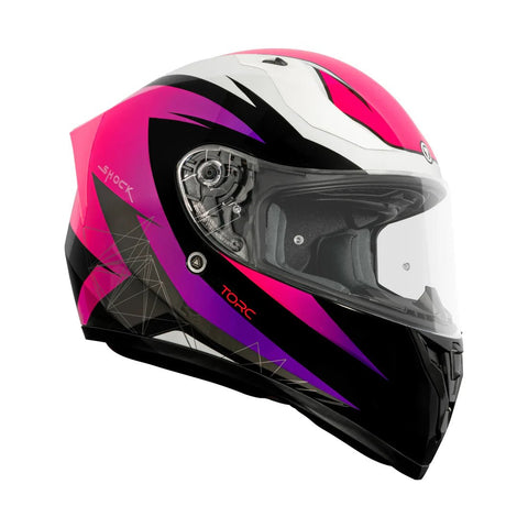 Torc Helmet - T - 15 Shock Fluo Fuxia - ONYX Motors