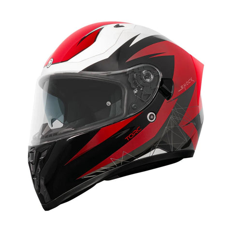 Torc Helmet - T - 15 Shock Fluo Red - ONYX Motors