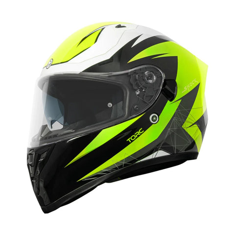 Torc Helmet - T - 15 Shock Fluo Yellow - ONYX Motors