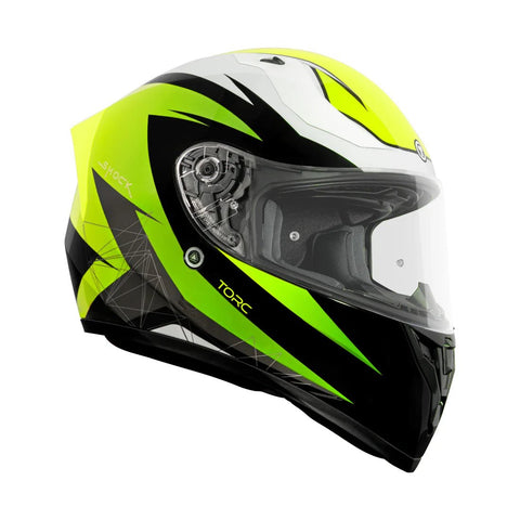 Torc Helmet - T - 15 Shock Fluo Yellow - ONYX Motors