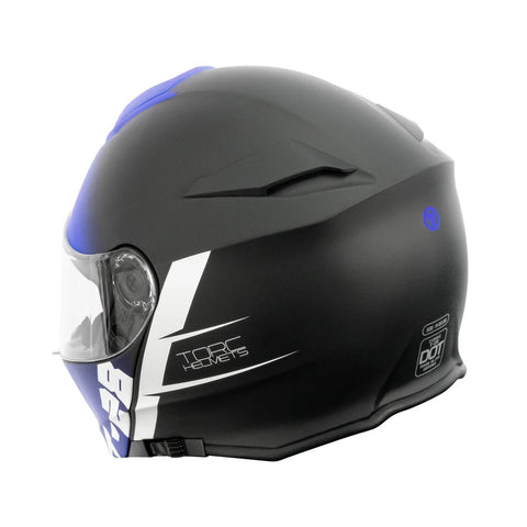Torc Helmet - T - 28 Essence Black Blue - ONYX Motors
