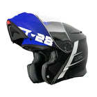 Torc Helmet - T - 28 Essence Black Blue - ONYX Motors