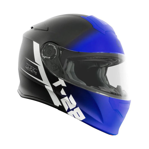 Torc Helmet - T - 28 Essence Black Blue - ONYX Motors