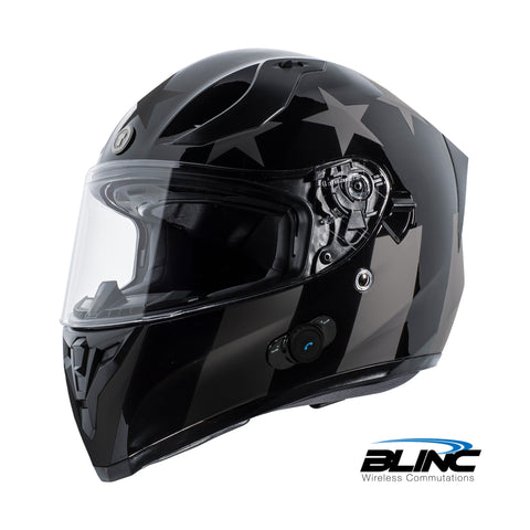 Torc Helmet - T-15 Bluetooth Midnight Rider