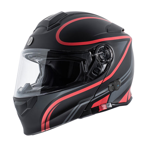 Torc Helmet - T-28 Bluetooth Vapor Red