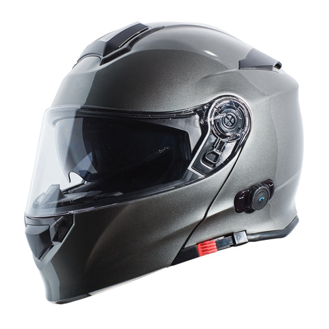 Torc Helmet - T-28 Bluetooth Silver Metallic