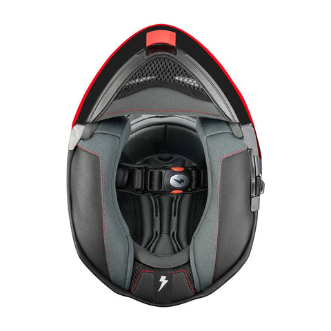 Torc Helmet - T - 28 Essence Black Red - ONYX Motors