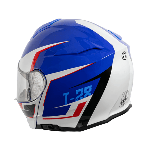 Torc Helmet - T - 28 Vertex Blue White Red - ONYX Motors