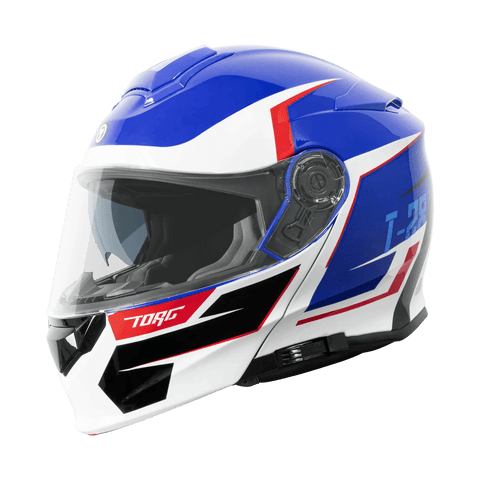 Torc Helmet - T - 28 Vertex Blue White Red - ONYX Motors