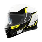 Torc Helmet - T - 28 Vertex White Black Fluo Yellow - ONYX Motors