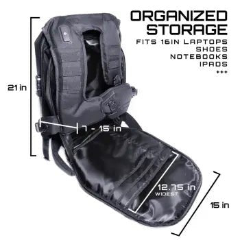 FarMyth Zealot LED Armor Backpack - ONYX Motors